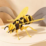 3D Honey Bee Cardboard Construction Kit DIY Mode-Eco-Friendly Insect Gift for Kids and Adults-Wholesale Stationery Gift Toys Shop
